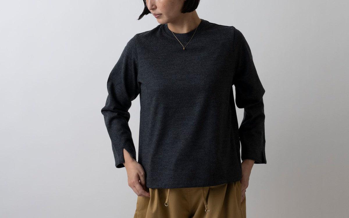 HANDROOM WOMEN'S ウールジャージー クルーネックカットソー chacoal｜ladies｜2size