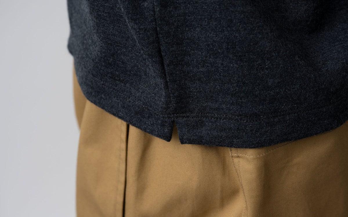 HANDROOM WOMEN'S ウールジャージー クルーネックカットソー lightgrey｜ladies｜2size