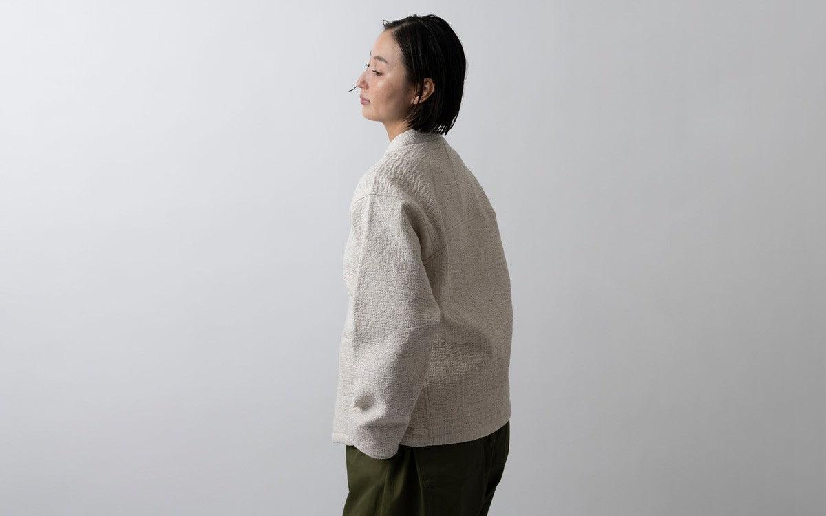 MITTAN / 中わた刺し子織ジャケット 黒 JK-64 / unisex