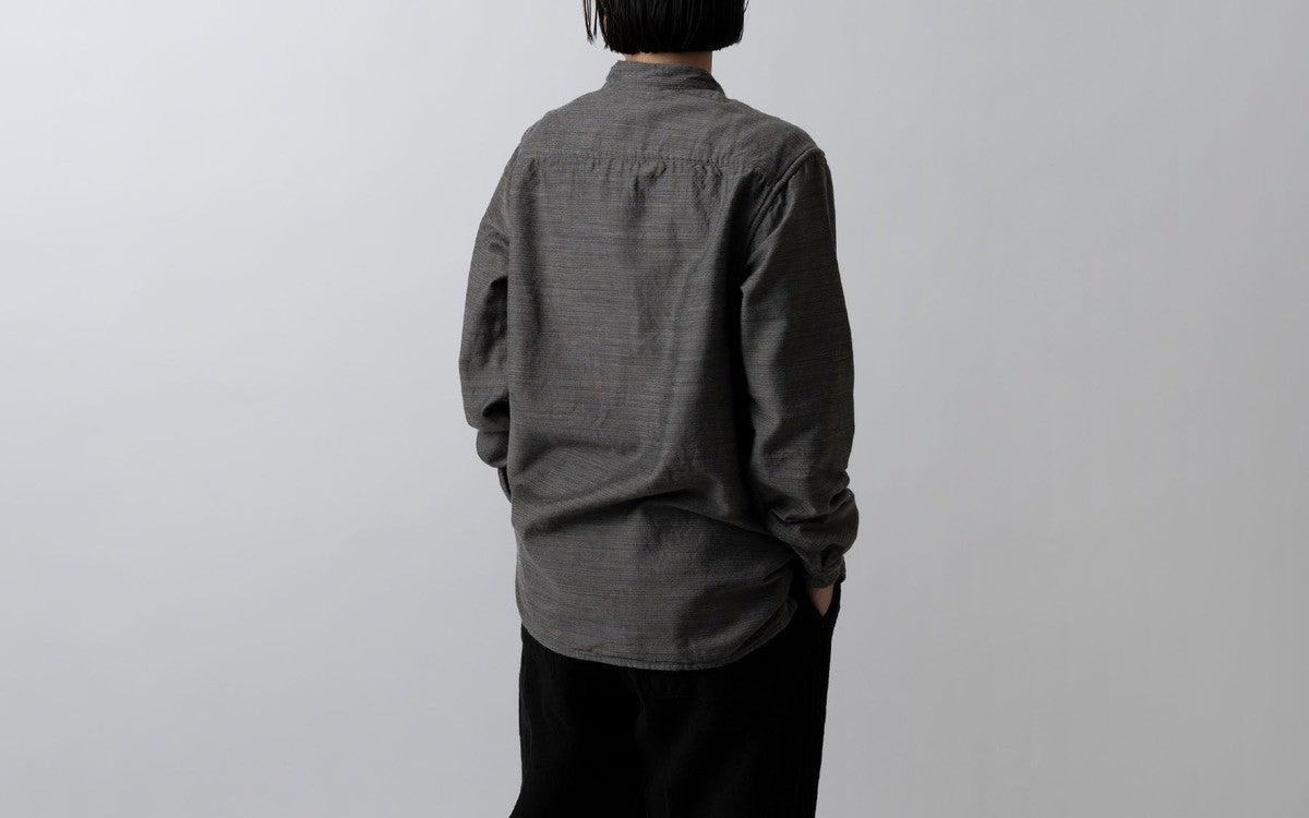 MITTAN / 毛綿三重織シャツ 黒がさね SH-112 / unisex