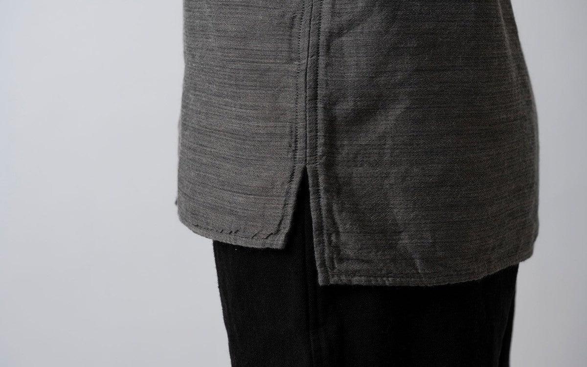 MITTAN / 毛綿三重織シャツ 茶がさね SH-112 / unisex