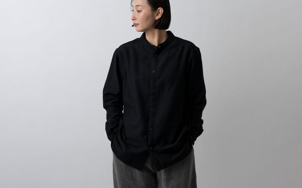 MITTAN / 毛綿三重織シャツ 紺がさね SH-112 / unisex