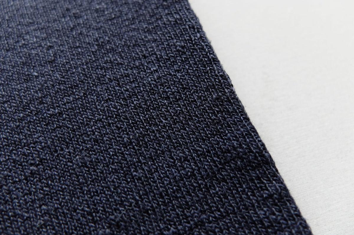 リネンニットレギンス マチ付き｜ネイビー｜2 size