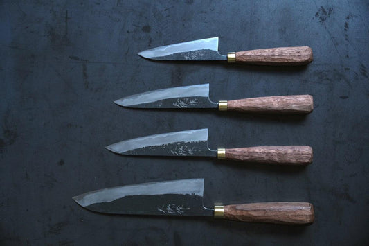 黒打ちペティナイフ 130mm 赤畠大徳