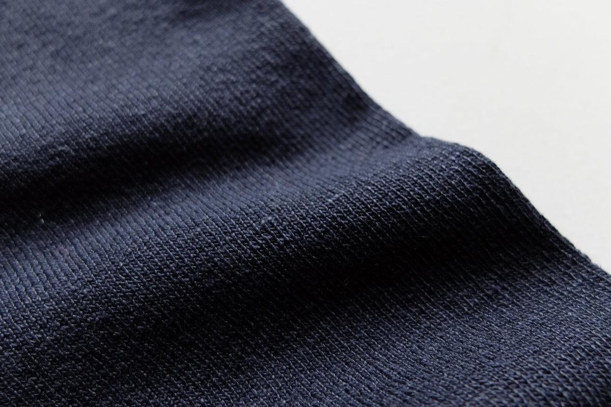 リネンニットレギンス マチ付き｜ネイビー｜2 size