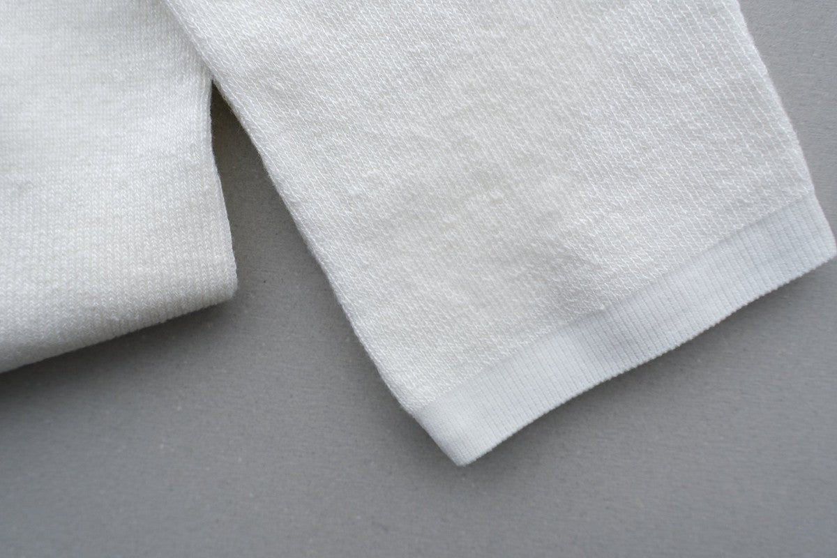 リネンニットレギンス マチ付き｜オフ白｜2 size