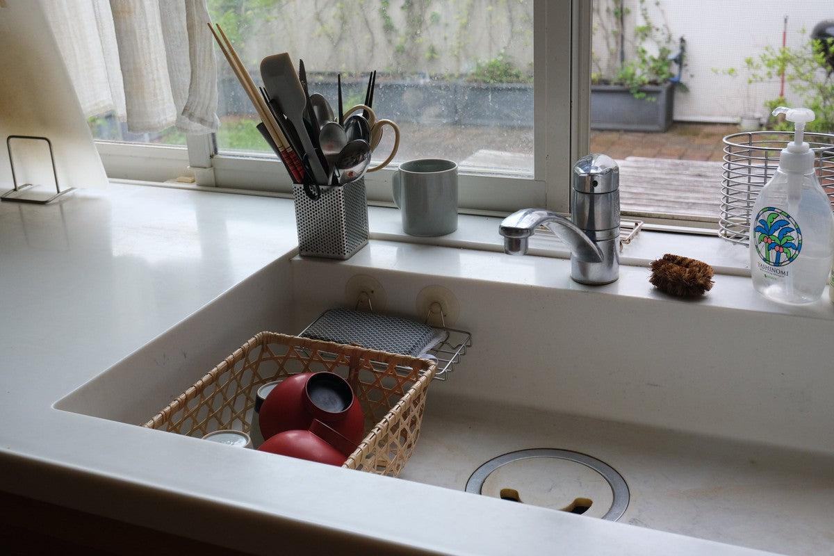 竹の食器水切りかご