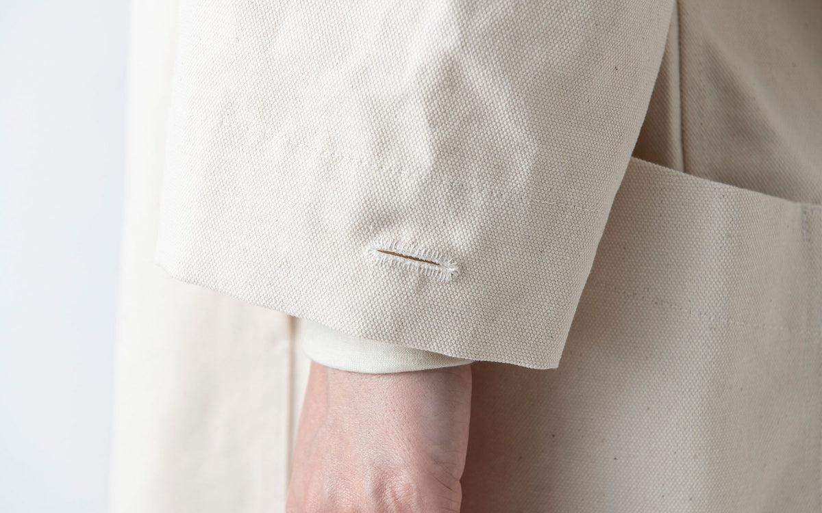 【再入荷】木間服装製作 coat コットン帆布 khaki｜unisex freesize