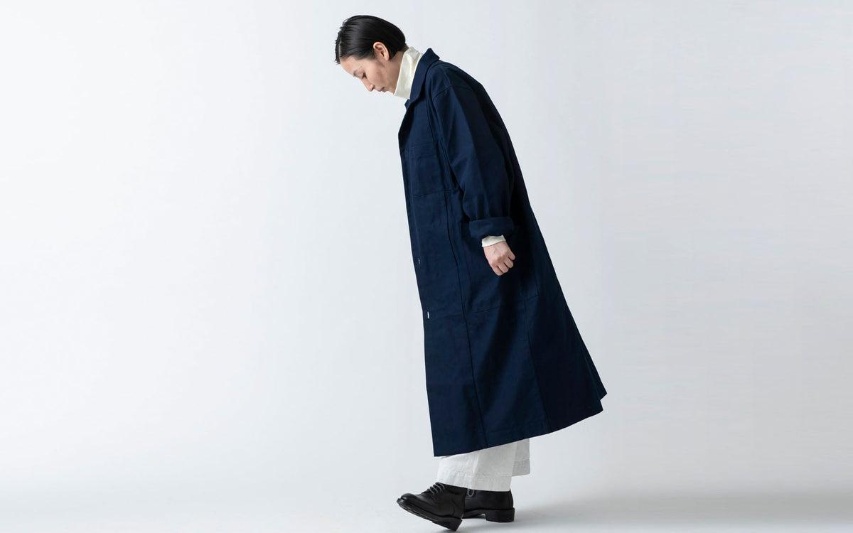 【再入荷】木間服装製作 coat コットン帆布 khaki｜unisex freesize