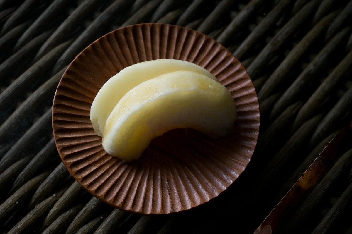 ハツリ小皿 ウォールナット｜オイル・蜜蝋仕上げ