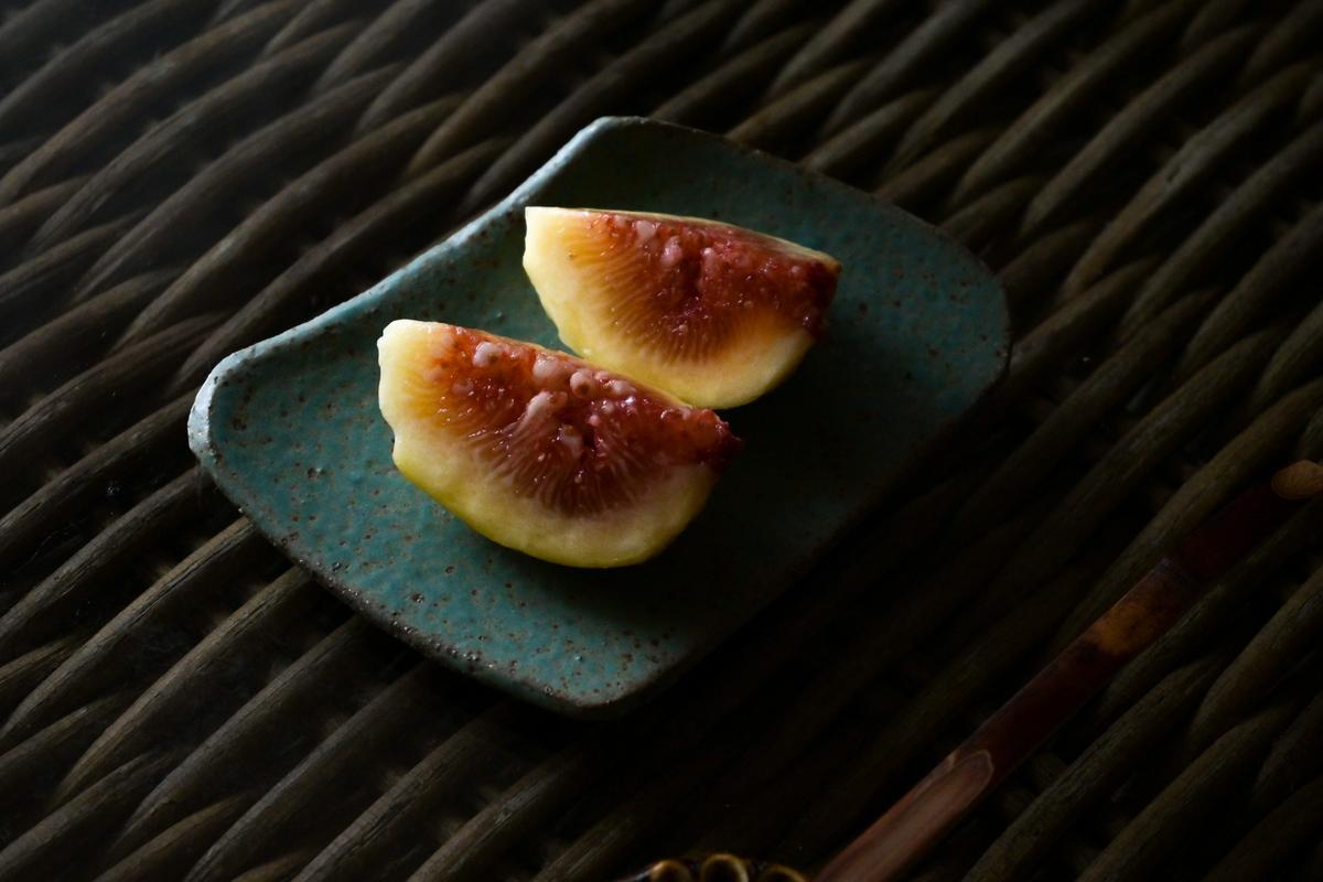 かけら皿 角 茶青