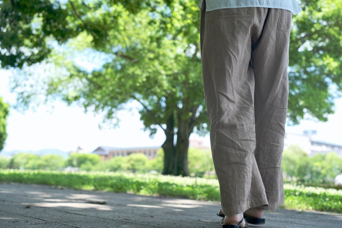 MITTAN / 大麻ワイドパンツ 高密度 胡桃 PT-143C / unisex