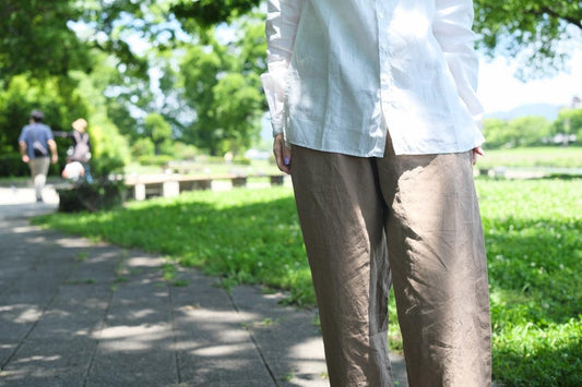 MITTAN / 大麻ワイドパンツ 高密度 藍 PT-143C / unisex