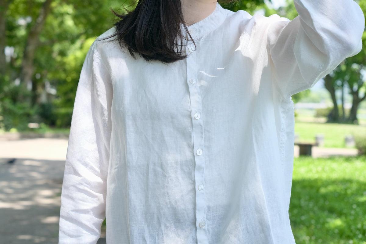 MITTAN / 大麻シャツ 白 SH-132 / unisex