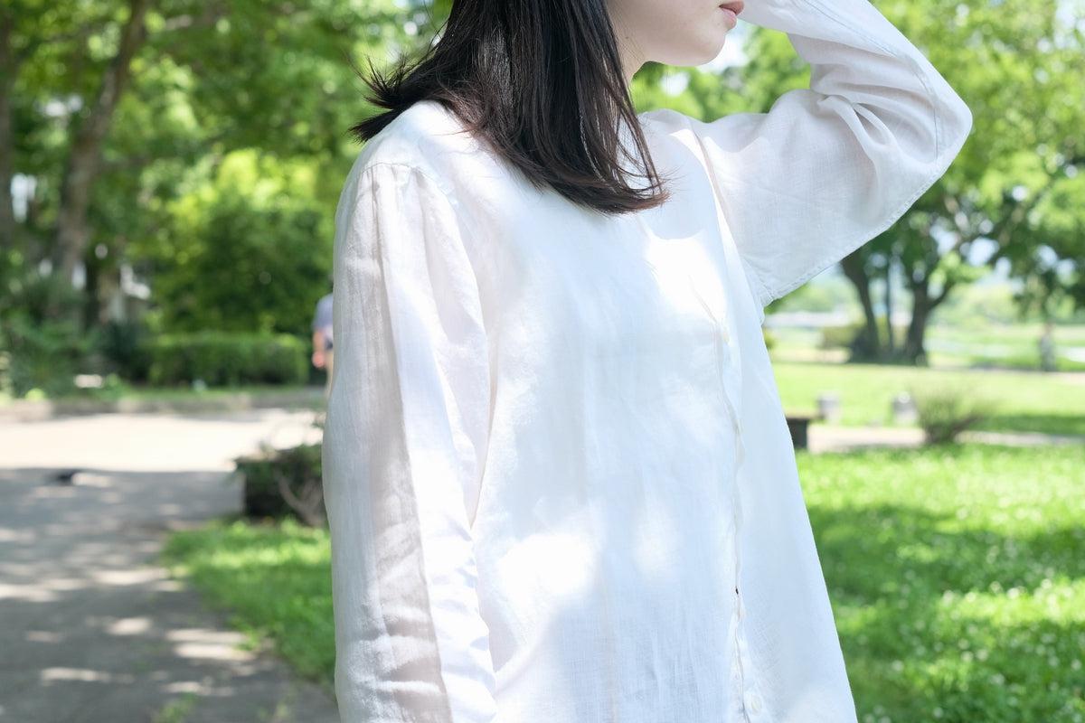 MITTAN / 大麻シャツ 白 SH-132 / unisex