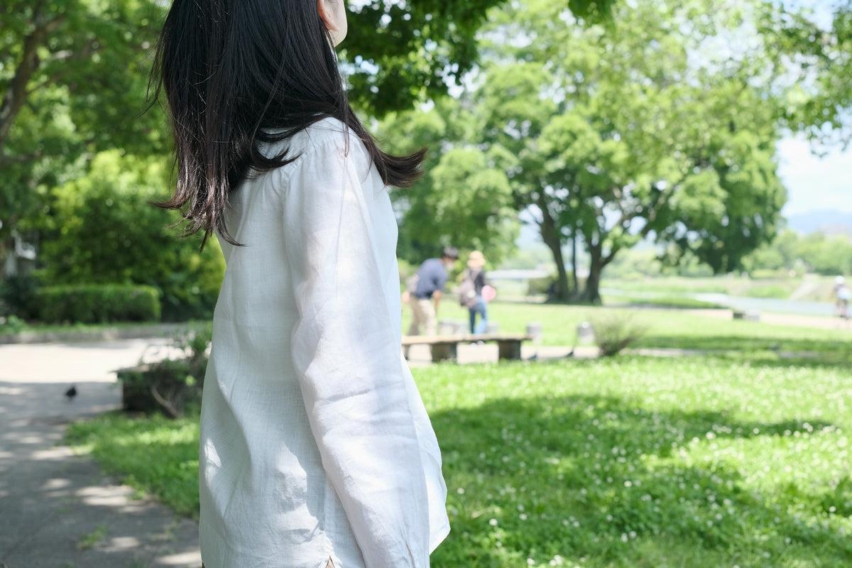 MITTAN / 大麻シャツ 白 SH-132 / unisex