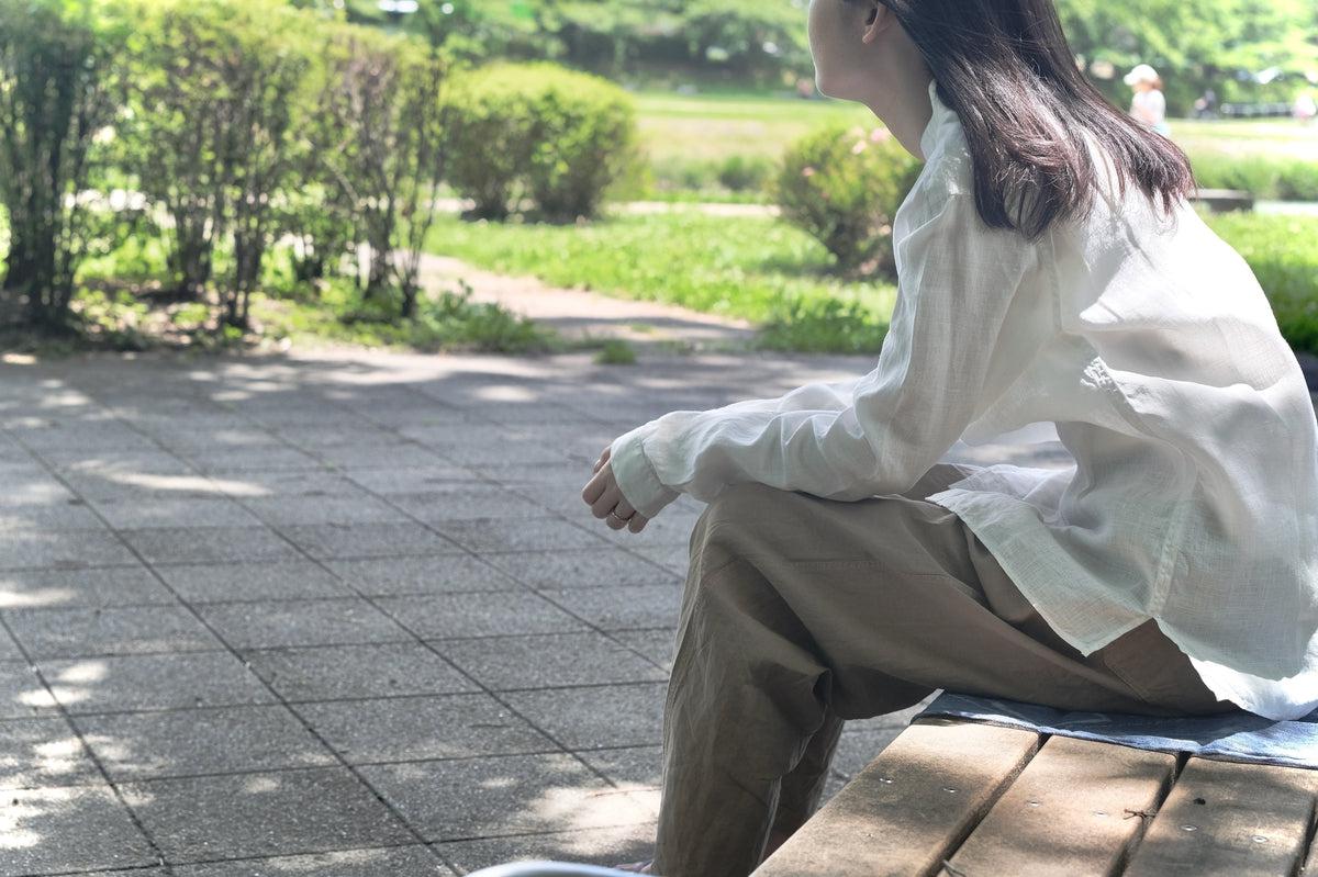 MITTAN / 大麻シャツ 白 SH-132 / unisex