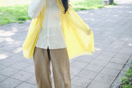 enrica cottonsilk scarf|fukugiyellow