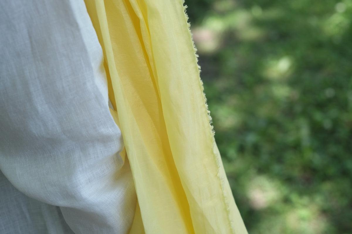 enrica cottonsilk scarf｜fukugiyellow