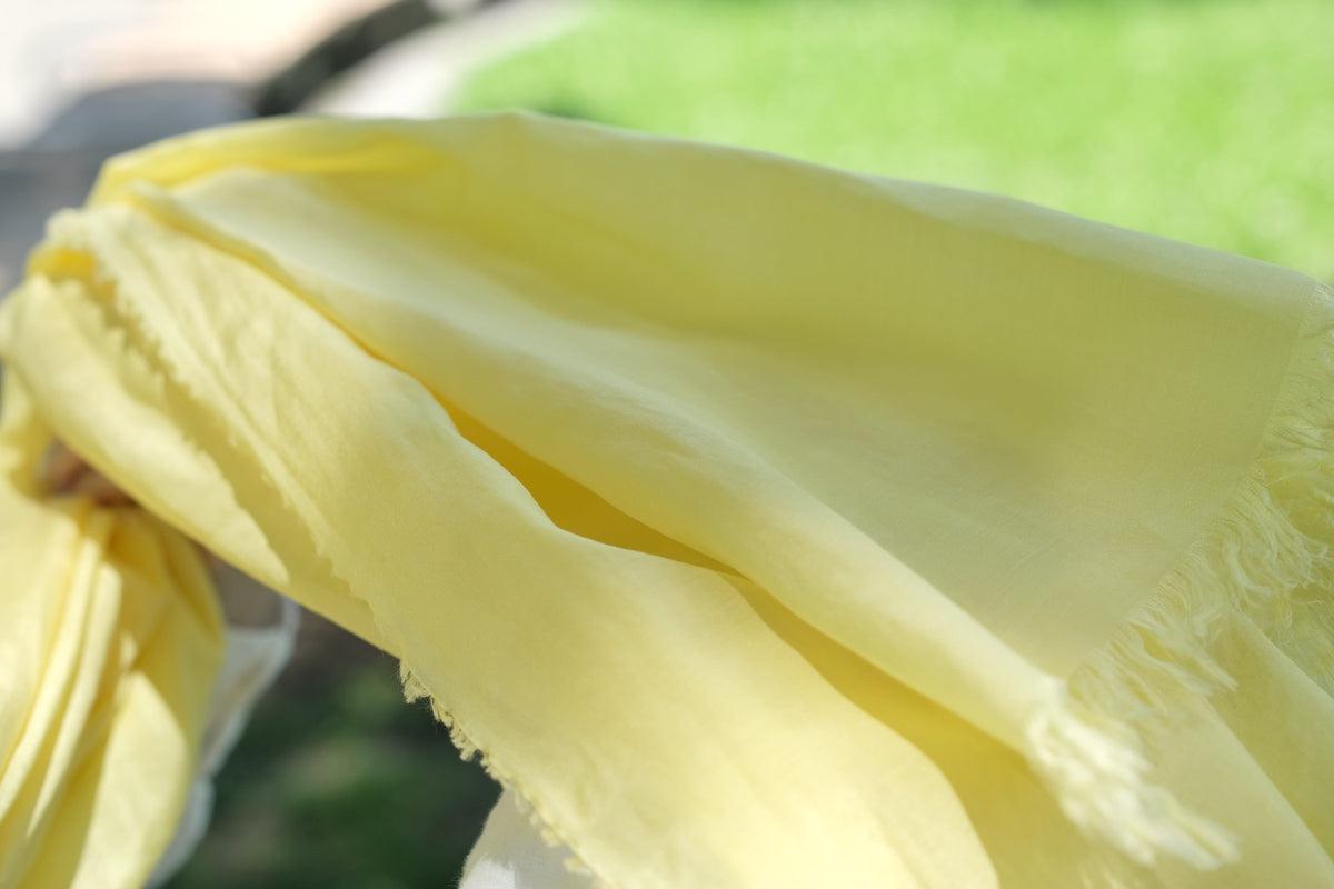 enrica cottonsilk scarf｜fukugiyellow