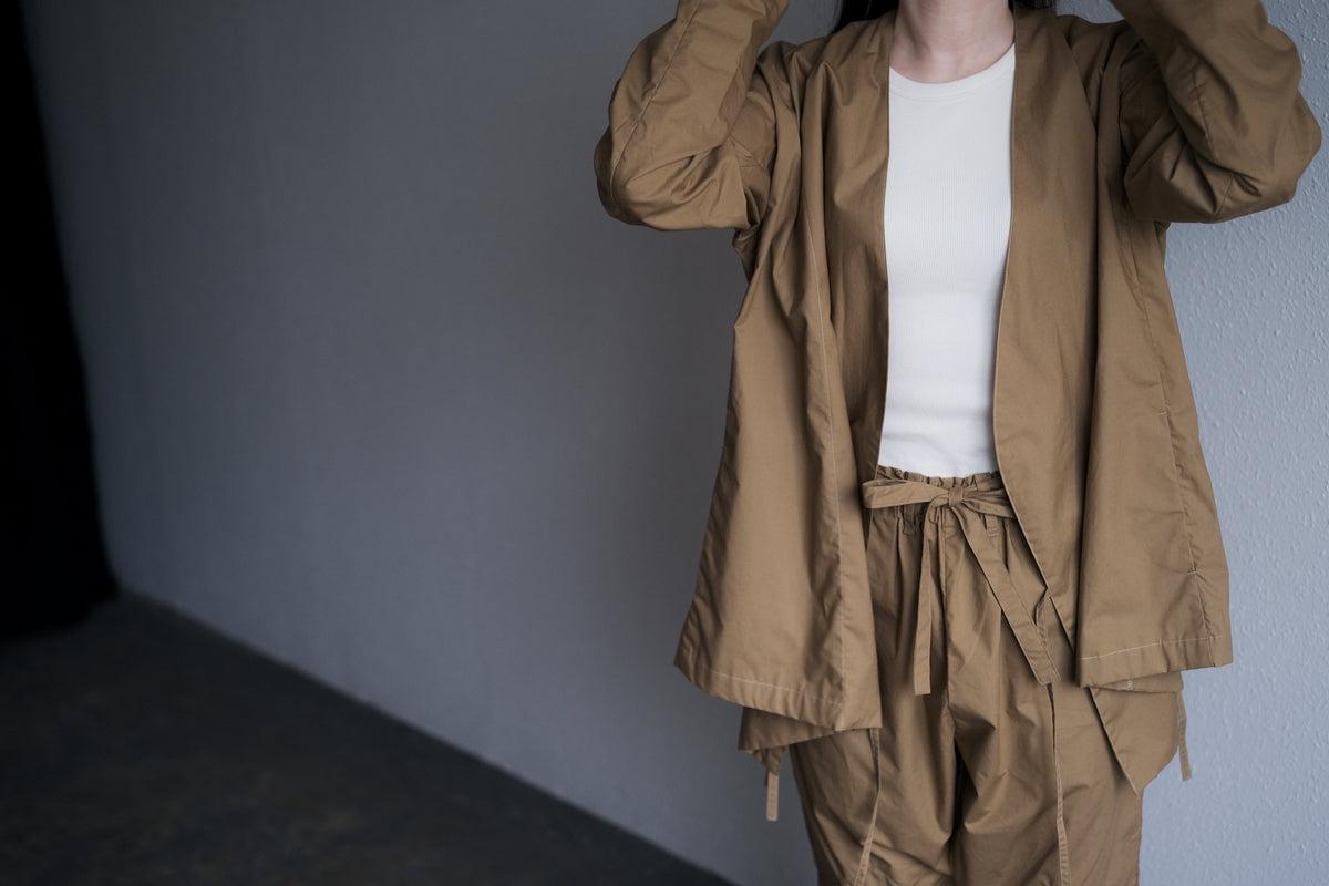 きるもの｜JKT弐｜コットンツイル｜ライトグレー｜unisex freesize