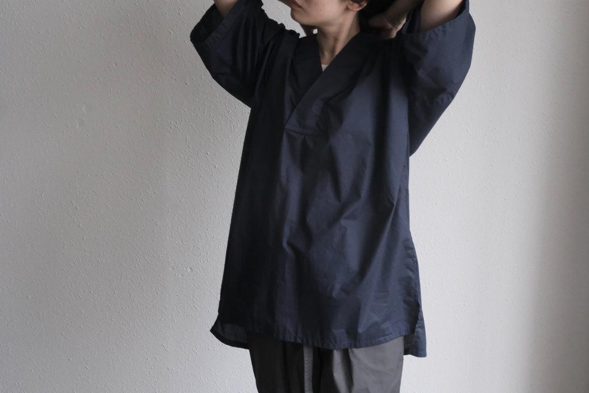 きるもの｜襦袢｜コットンローン ネイビー｜unisex freesize