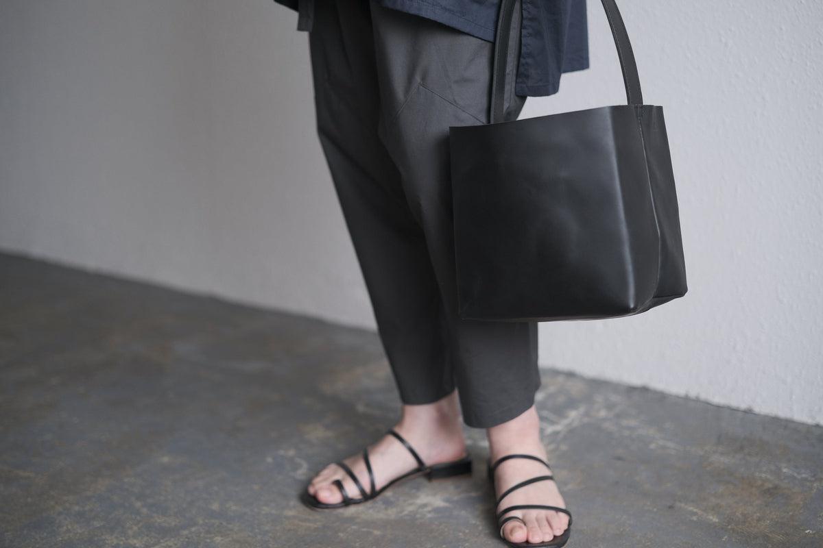 きるもの｜もんぺパンツ｜タイプライター｜チャコール｜unisex freesize