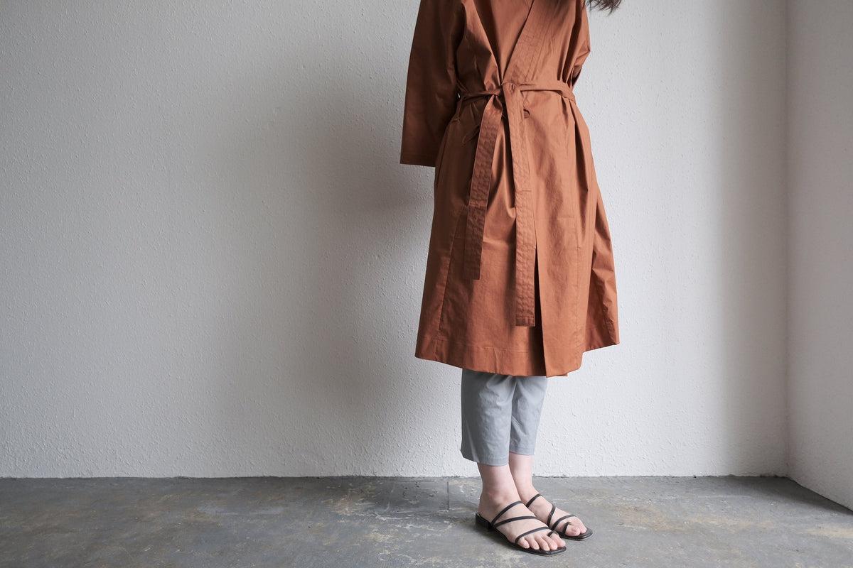 きるもの｜道着ローブ｜タイプライターストレッチ 紺｜unisex freesize