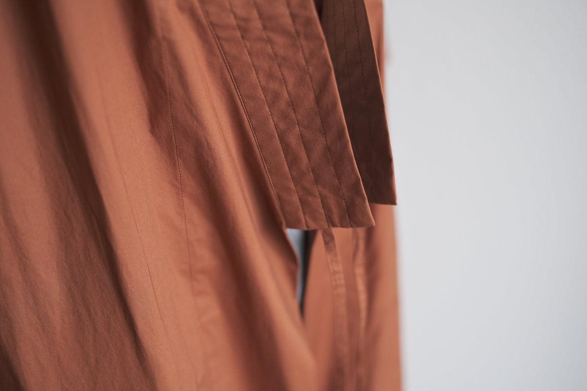 きるもの｜道着ローブ｜タイプライターストレッチ えんじ｜unisex freesize