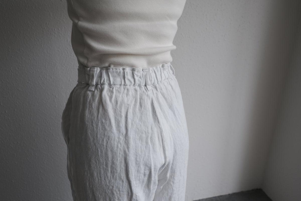 enrica 草木染めリネンデニムパンツ gardenia-blue