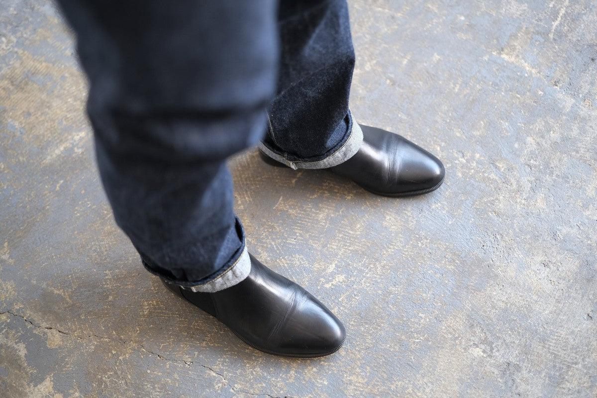 HANDROOM ジーンズ レギュラーフィット BLACK｜unisex5サイズ