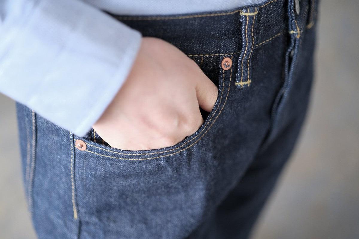 HANDROOM ジーンズ レギュラーフィット BLACK｜unisex5サイズ