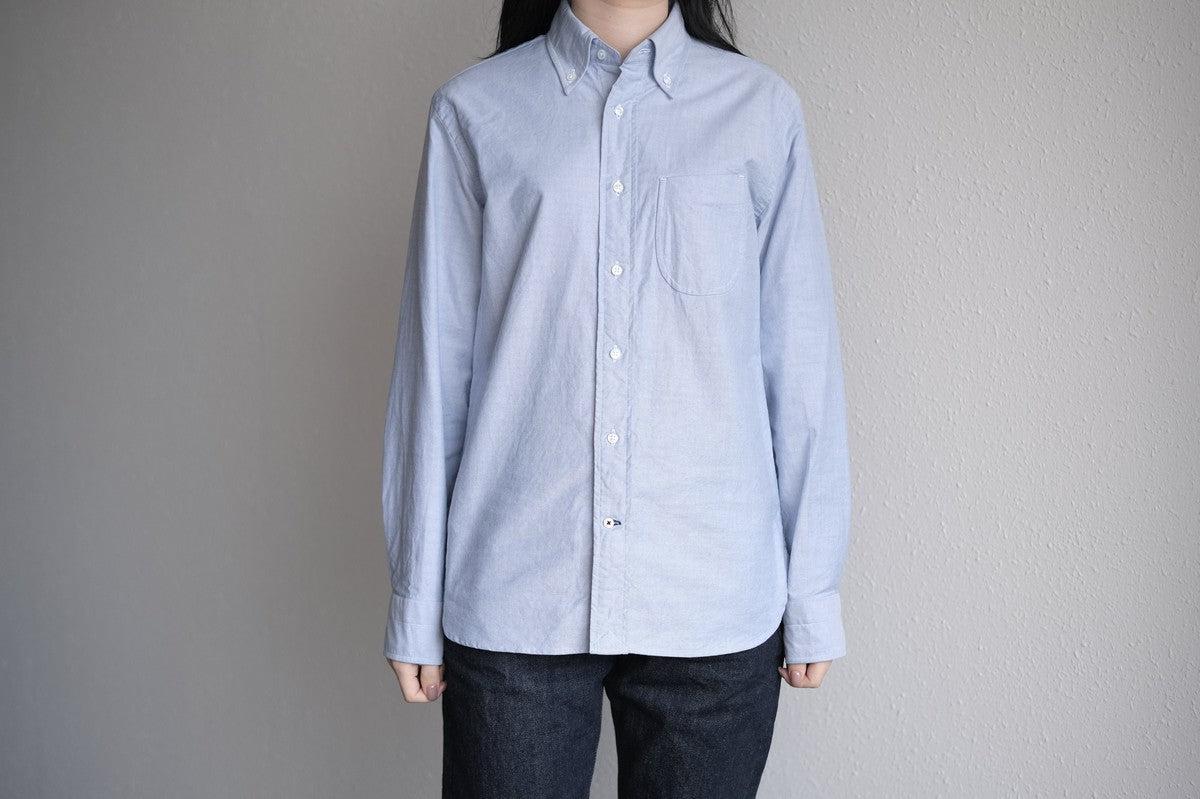 HANDROOM ボタンダウンシャツ ブルー｜unisex 5size