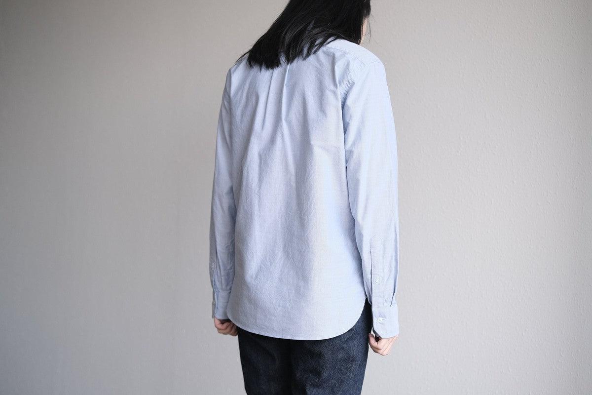 HANDROOM ボタンダウンシャツ ブルー｜unisex 5size