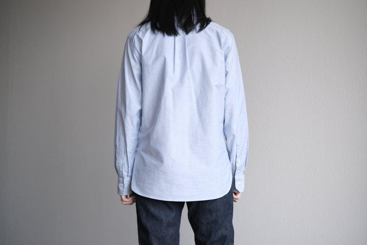 HANDROOM ボタンダウンシャツ ブルー｜unisex 5size