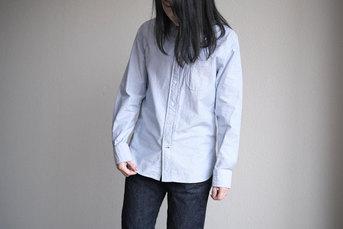 HANDROOM ボタンダウンシャツ ブルー｜unisex 5size