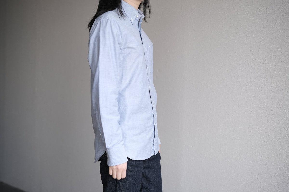 HANDROOM ボタンダウンシャツ ブルー｜unisex 5size