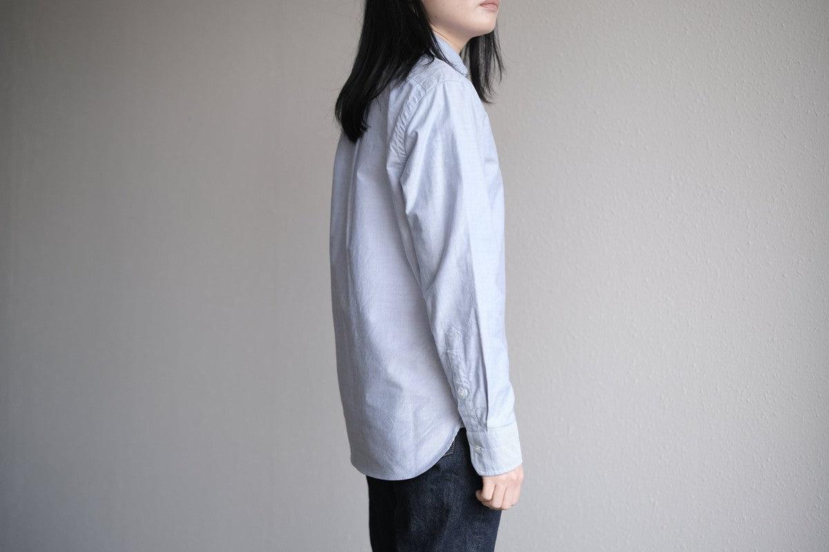 HANDROOM ボタンダウンシャツ ブルー｜unisex 5size