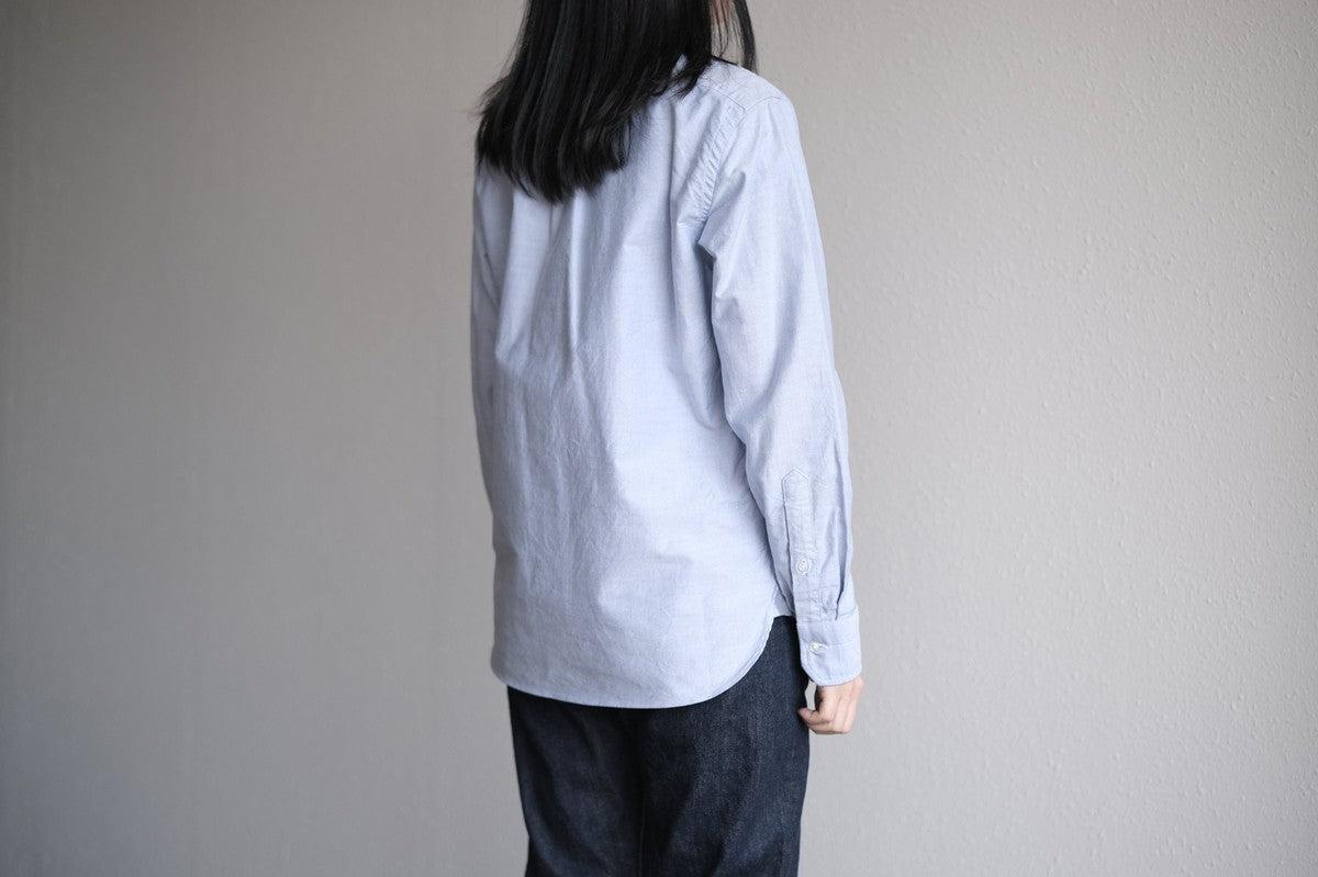 HANDROOM ボタンダウンシャツ ブルー｜unisex 5size
