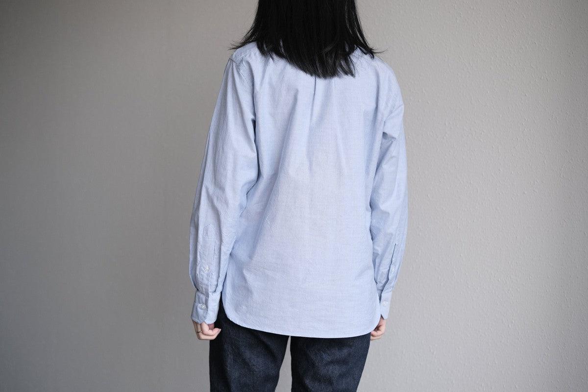 HANDROOM ボタンダウンシャツ ブルー｜unisex 5size