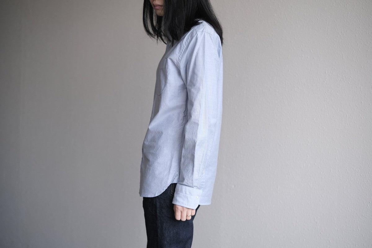 HANDROOM ボタンダウンシャツ ブルー｜unisex 5size