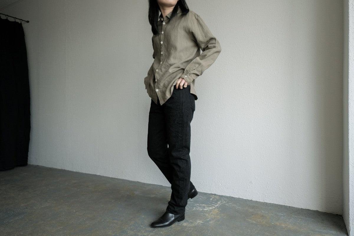 HANDROOM ジーンズ レギュラーフィット BLACK｜unisex5サイズ