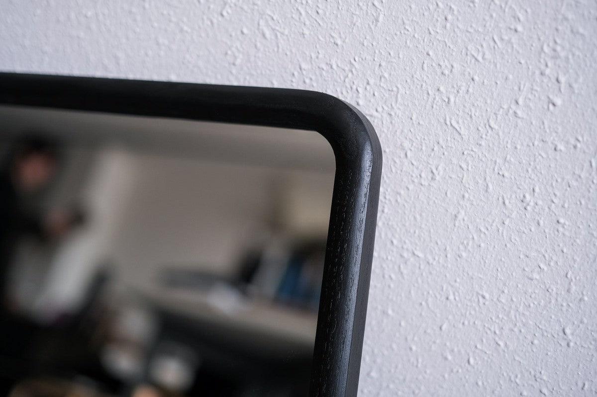 四角鏡 黒 368×490mm｜三浦治