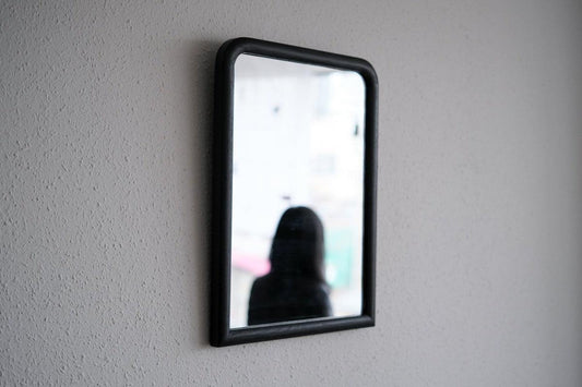 四角鏡 黒 368×490mm|三浦治