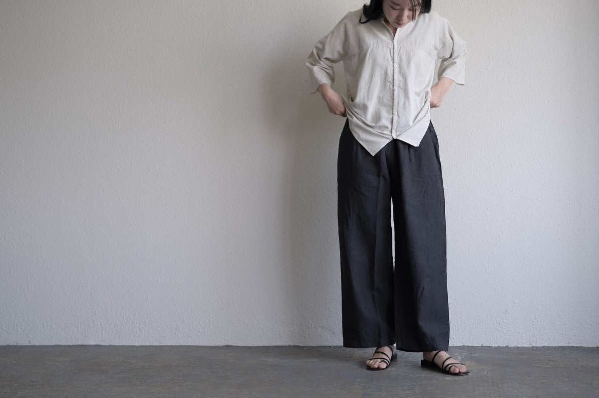 MITTAN / 半袖カディシャツ 松煙 SH-90B / unisex