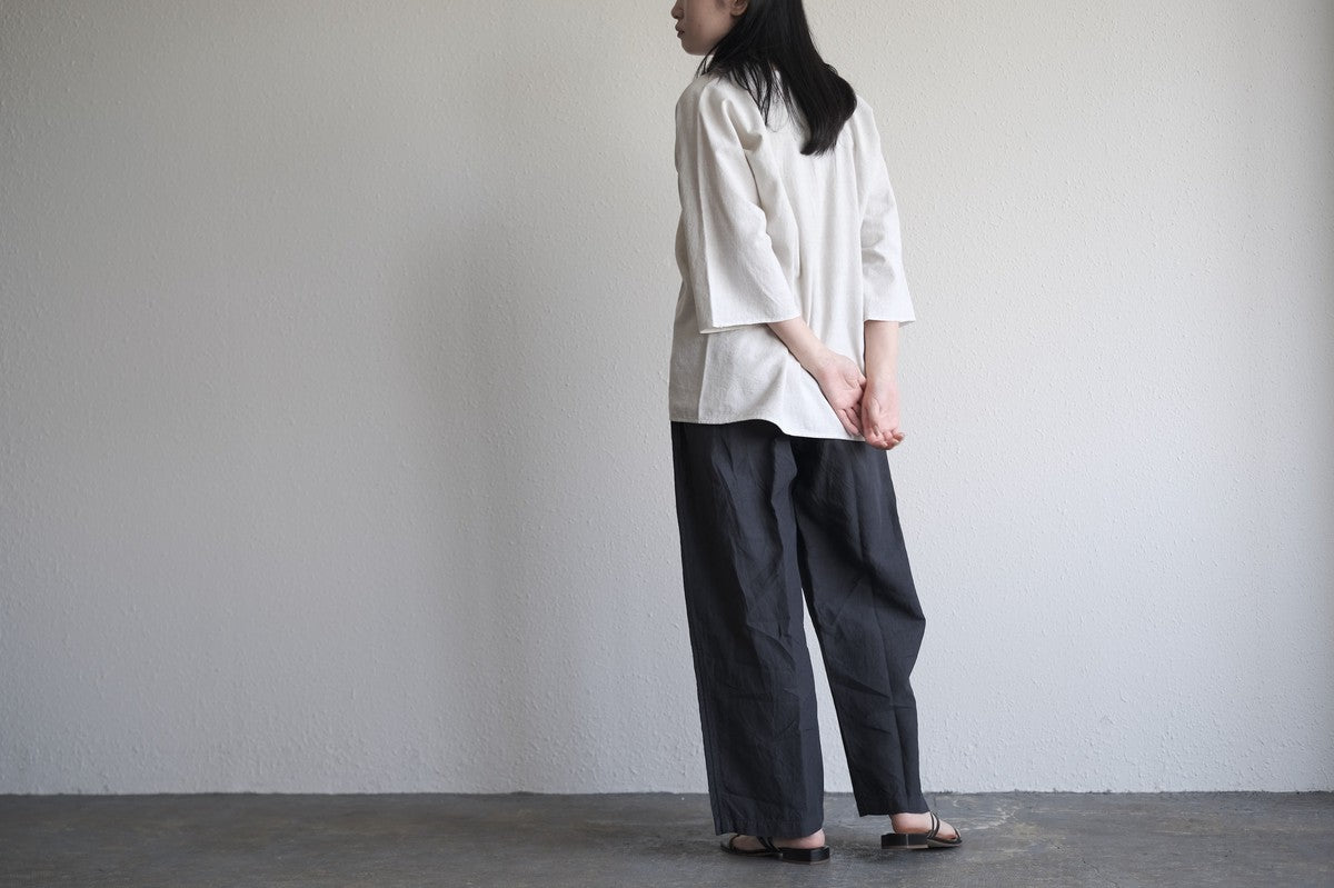 MITTAN / 半袖カディシャツ 松煙 SH-90B / unisex