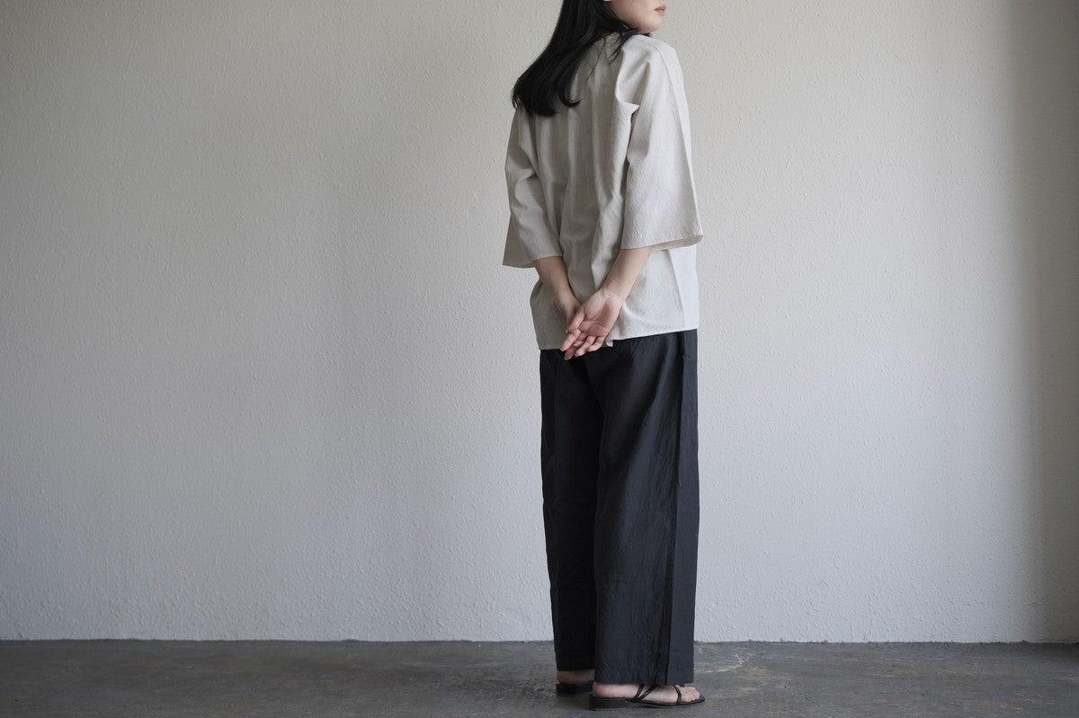 MITTAN / 半袖カディシャツ 墨黒 SH-90B / unisex