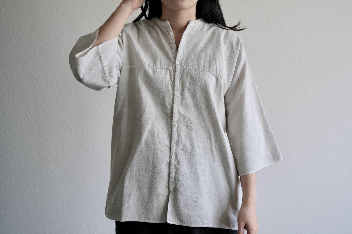 MITTAN / 半袖カディシャツ 墨黒 SH-90B / unisex