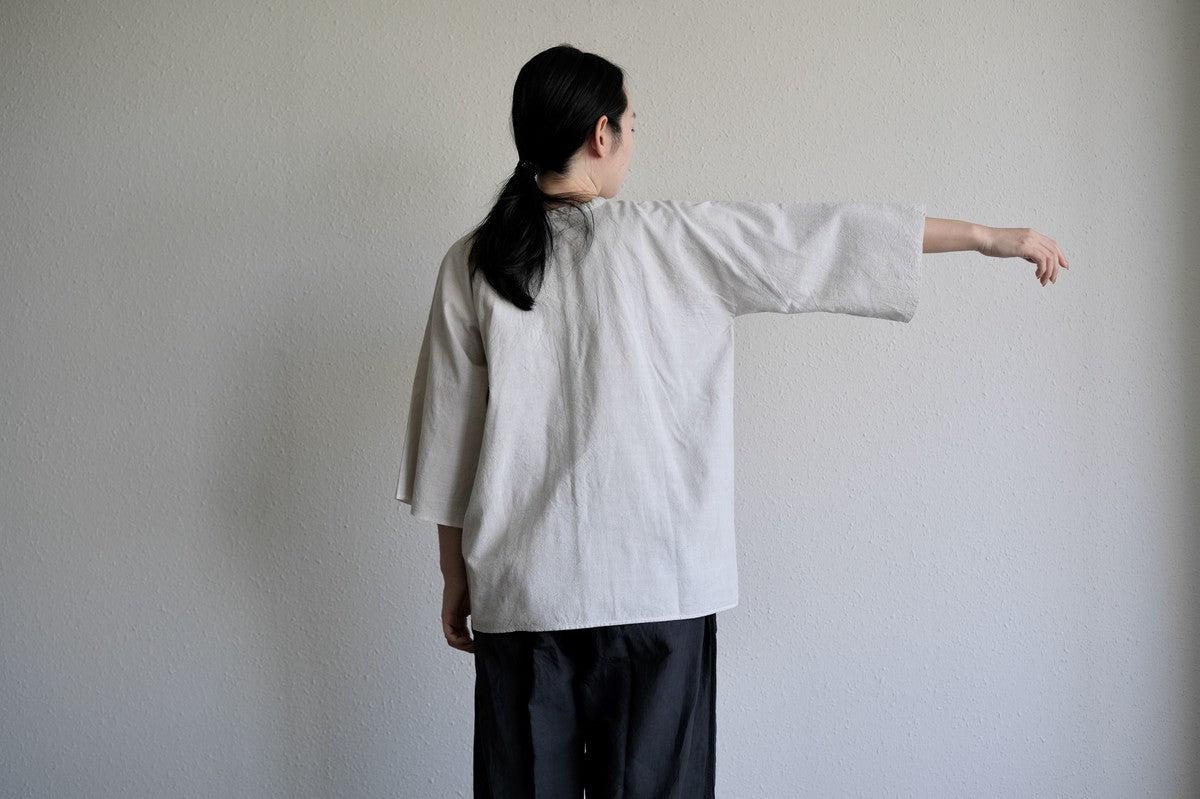 MITTAN / 半袖カディシャツ 墨黒 SH-90B / unisex