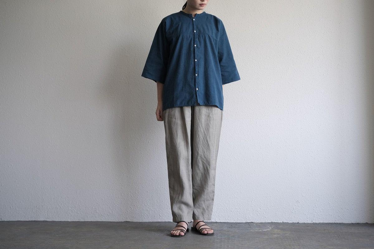 MITTAN / 半袖カディシャツ 藍 SH-90C / unisex